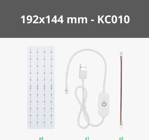 Actual product image Bambu Lab - Hardware Kit - Lithophane LED Backlight Board Kit - 4pcs (Accessories)