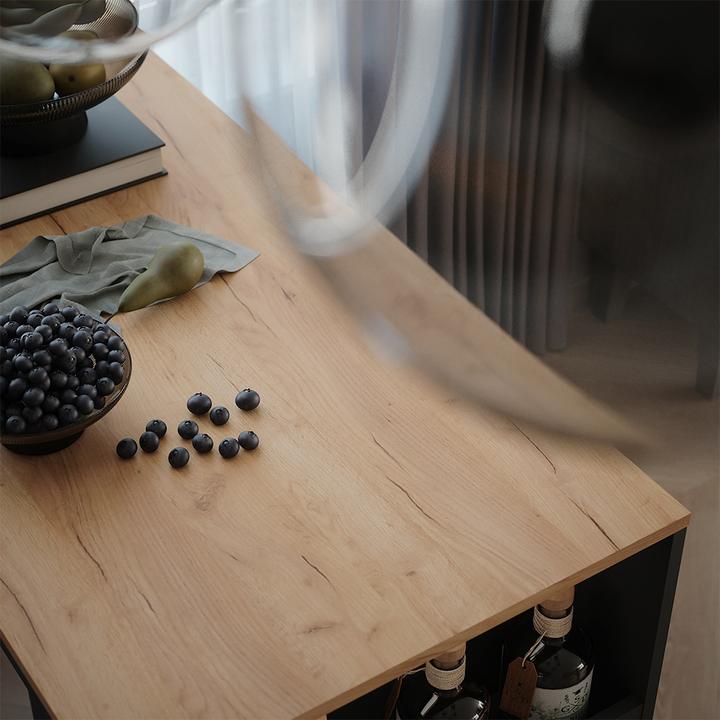 Actual product image Vicco Bar table Repose, Gold power oak/anthracite, 57 x 117 cm