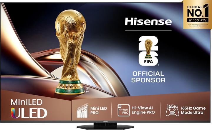 Image du produit Hisense TV 85U8Q (85", LED, Mini-LED, DHU, 2025)