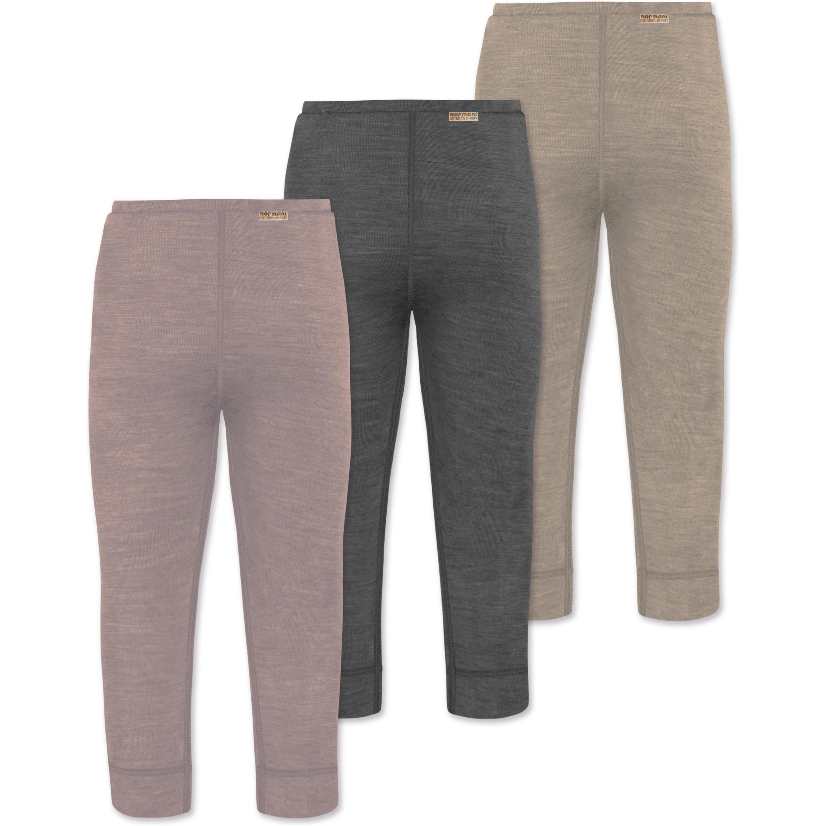 Thumbnail - Normani, Herren, Funktionsunterhose, 3er Pack Baby Merino Hose Unterhose „Tihoi" - 9509 (86), Beige, 86