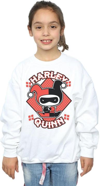 Produktbild Chibi Harley Quinn Badge Sweatshirt Mädchen (140, 146)