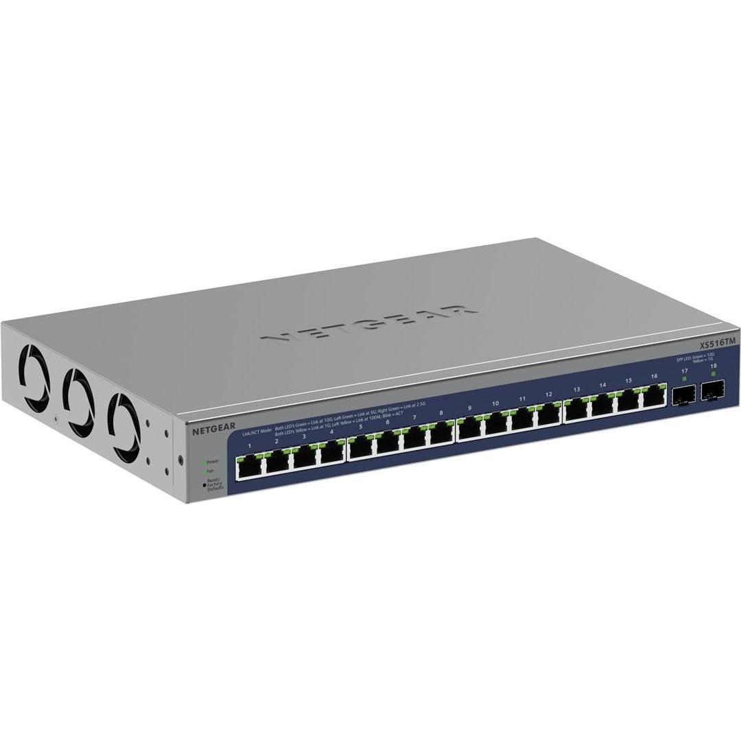 Netgear S3600 Series XS516TM - Switch - 2+/L3 Lite - Smart - 16 x 10/25 Gigabit (16 Ports), Netzwerk