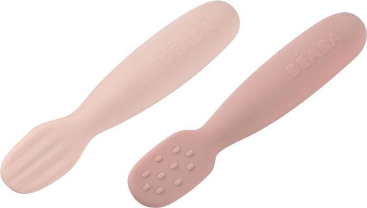 Beaba Lernlöffelset (2 Stk.) rosa/altrosa