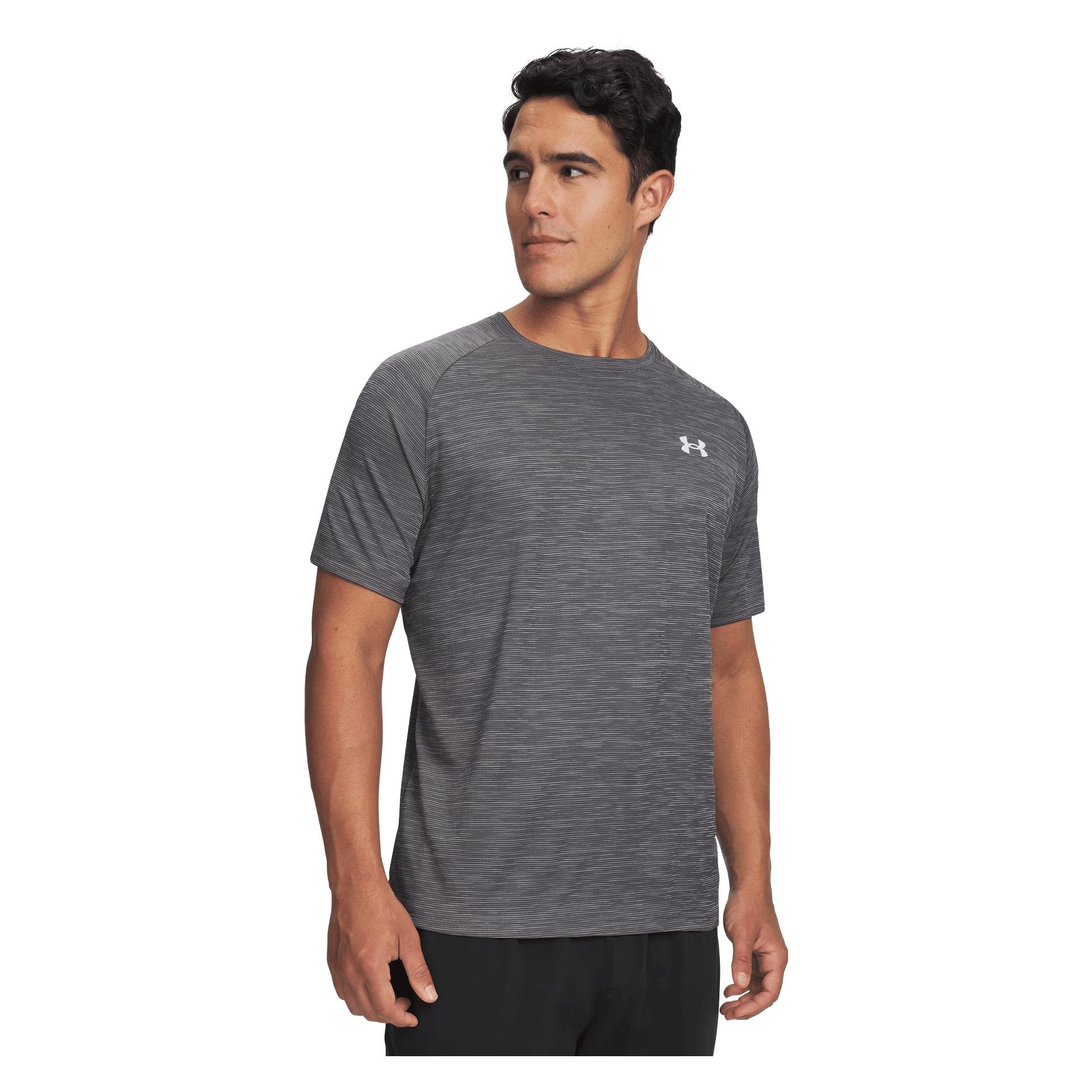 Under Armour, Herren, Sportshirt, Nos Ua Tech Textured Ss-Gry Castlerock Xl (Xl), Grau, Xl