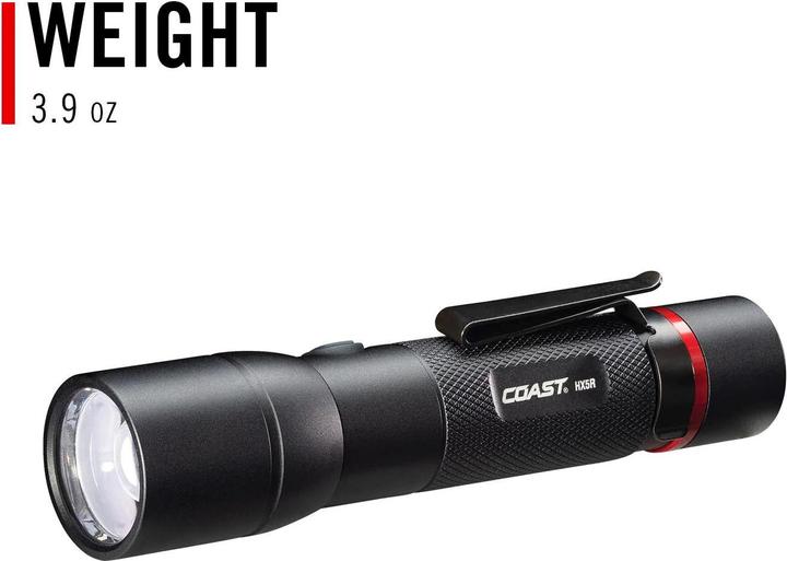 Produktbild Coast HX5R wiederaufladbare Taschenlampe 620 Lumen (10.20 cm, 400 lm)