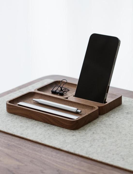 Immagine prodotto Oakywood Smartphone Stand (OakyBlocks) - Holztelefonständer - Walnuss -