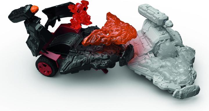 Actual product image Schleich Lava jet vehicle with Mini Cretaure