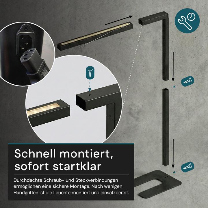 Actual product image Luxula LED office floor lamp - Slim Line (3500 lm)