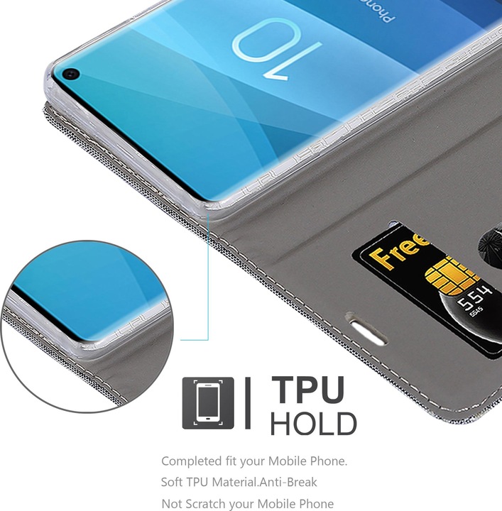 Actual product image Cadorabo Jeans Book Cover (Samsung Galaxy S10 5G)
