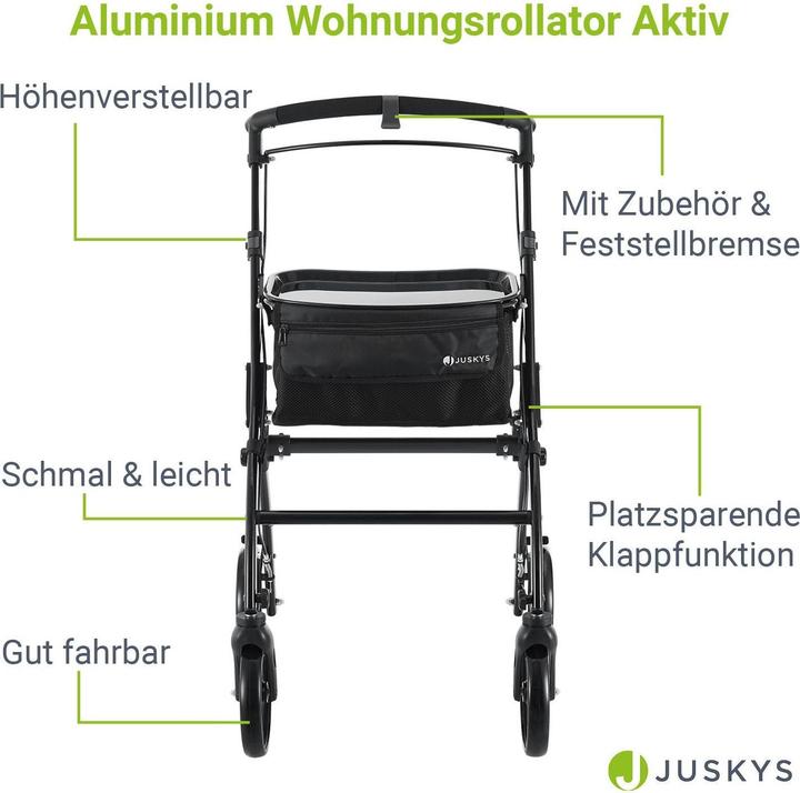Image du produit Juskys Aluminium Wohnungsrollator