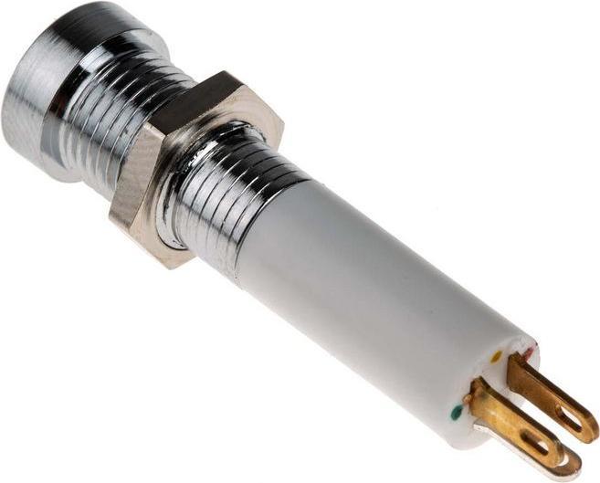 Produktbild RS PRO LED versenkt 8mm chr 24VDC rot/gelb/grün