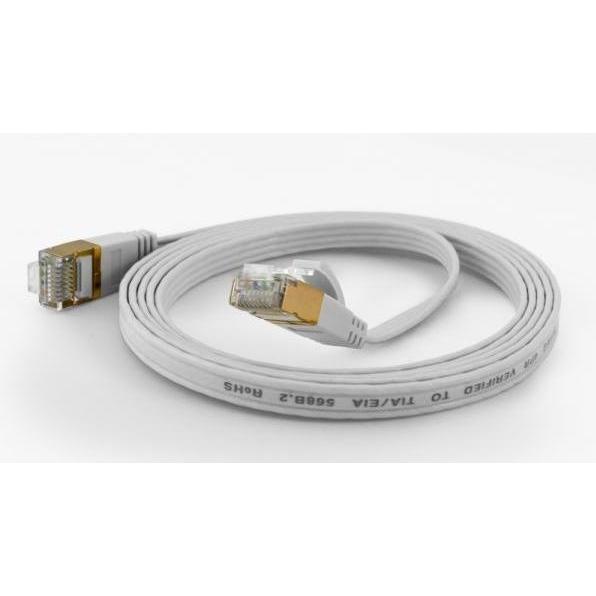 Wantec 7004 F/UTP (FTP) Weiss 0.5m Cat6a Netzwerkkabel (F/UTP, CAT6a, 0.50 m), Netzwerkkabel