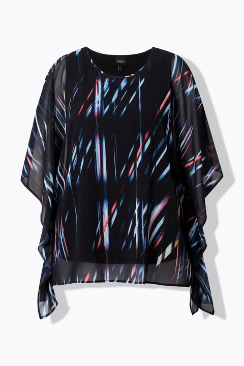 Actual product image Ulla Popken Layered Chiffon Tunic (54)