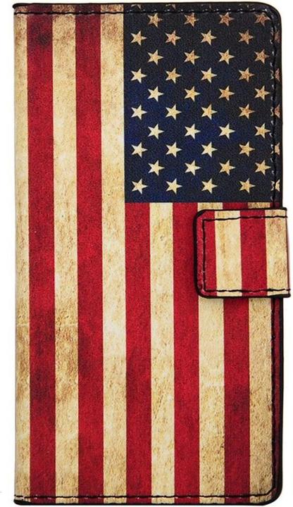 Produktbild König Design Handyhülle Tasche für Handy Sony Xperia Z4 Compact Retro Fahne USA (Sony Xperia Z4 Compact)