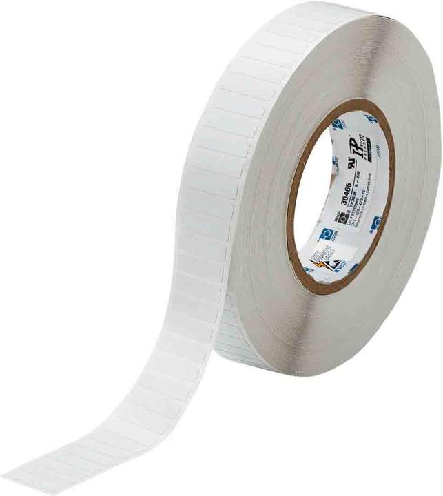 Produktbild Brady THT-103-719-10, Spannungsableitendes Polyimid, Weiss, matt, 25.40 x 6.35 mm, permanent (10000 (2.54 cm)