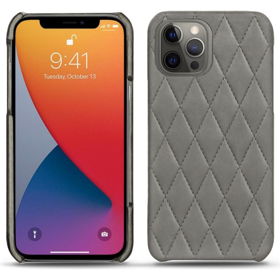 Noreve Lederschutzhülle (Apple iPhone 13 Pro), Smartphone Hülle, Grau