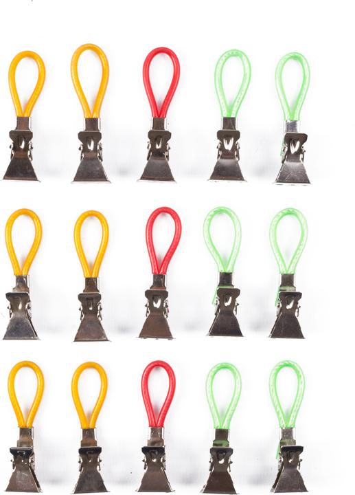 Benson Home Geschirrtuchhalter gelb/rot/grün 15-tlg