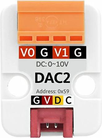 Actual product image M5Stack DAC2 I2C Unit GP8413 Digital-to-analogue converter