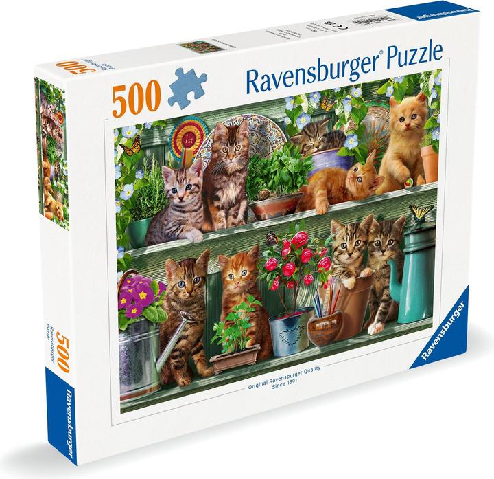 Immagine prodotto Ravensburger Katzen im Regal (500 pezzi)