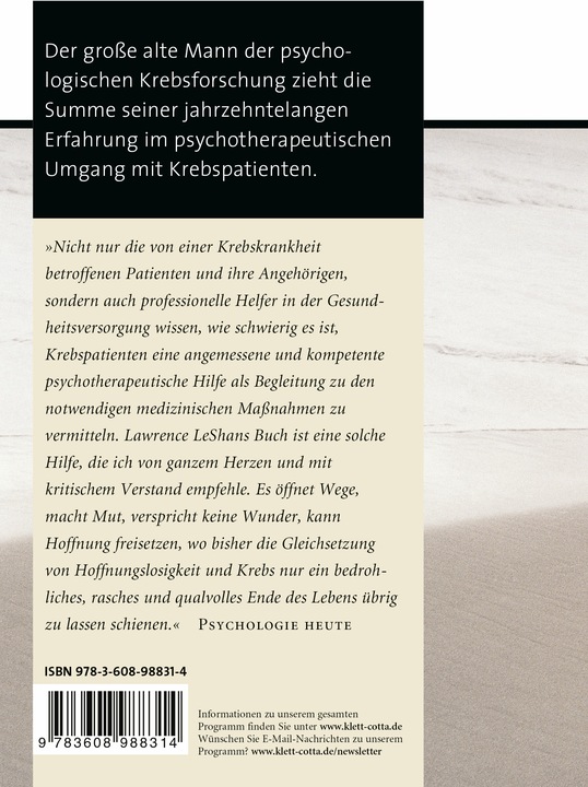 Produktbild Diagnose Krebs. Wendepunkt und Neubeginn (Deutsch, Lawrence LeShan, 2024)