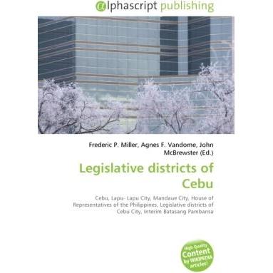 Legislative districts of Cebu, Fachbücher von Agnes F. Vandome, Frederic P. Miller, John McBrewster