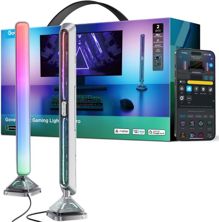 Produktbild Govee Smart Gaming Light Bars Pro (RGBIC, 44 cm, Indoor)