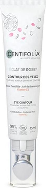 Image du produit Centifolia Contour des yeux BIO Rose, Acide Hyaluronique & Vitamine C - 15ml - Éclat de rose (Crème pour les yeux, 15 ml, Jour + nuit)