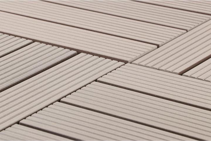 Actual product image Gartec Click Tiles WPC Taupe (9 x, 30 x 30 cm)