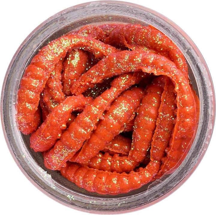 Produktbild Berkley PowerBait Power Honey Worm Sparkle Banana Boost / Orange Scales