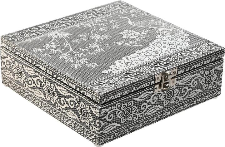 Produktbild Esprit Box-Schmuckkästchen Home grün Silberfarben Holz Aluminium 18 x 18 x 6 cm