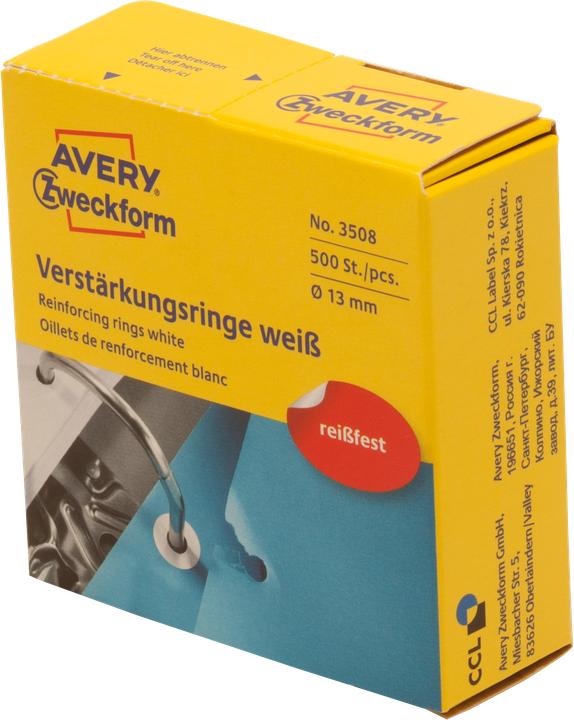 Actual product image Avery Reinforcement rings