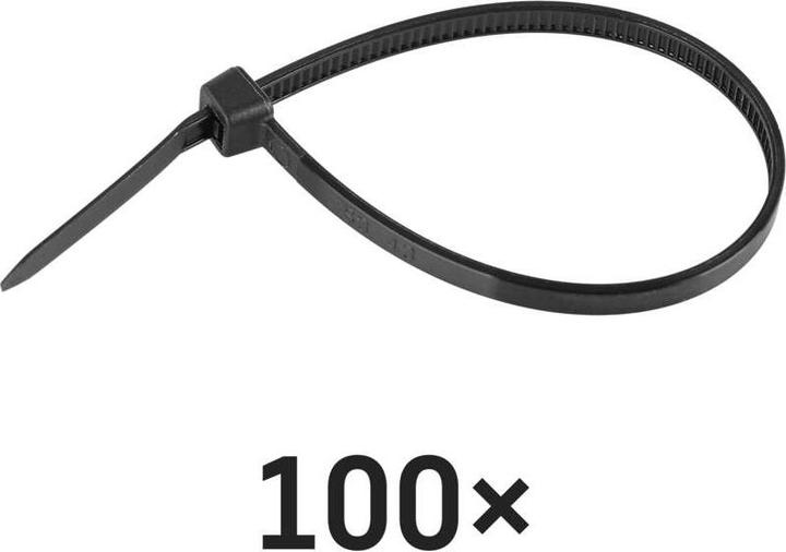 Produktbild Emos Kabelbinder 150×3,5, schwarz, 100 Stk (Kunststoffkabelbinder, 150 mm, 100 Stk.)