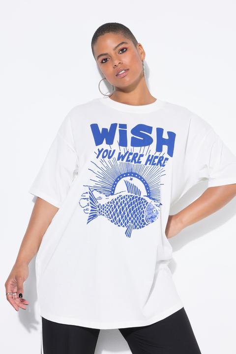Immagine prodotto Studio Untold T-shirt dal taglio oversize con pesce e mezze maniche (58)