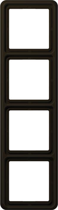 Actual product image JUNG Mounting frame 4f br glz CD / CD 500 Kst CD584WUBR