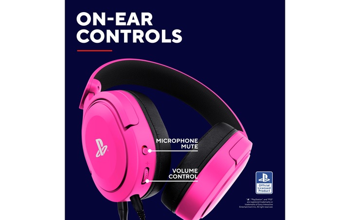 Actual product image Trust GXT498P FORTA HEADSET PS5 PINK (Cable)