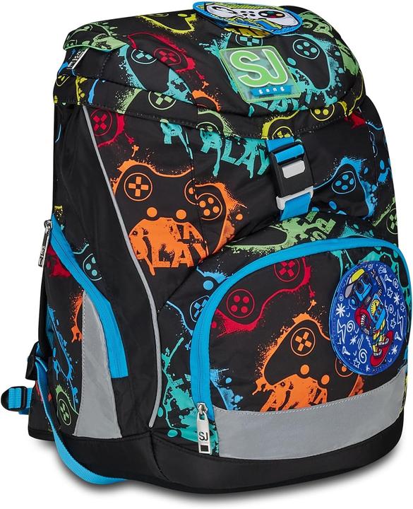 Actual product image SJ Gang Ergonomic Adjustable Backpack with Magnetic Closure and Reflective Inserts (24 l)