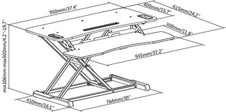 Immagine prodotto Digitus Supporto monitor per scrivania