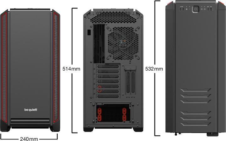 Produktbild be quiet! Silent Base 601 Window (ATX, mATX, Mini-ITX, E-ATX)