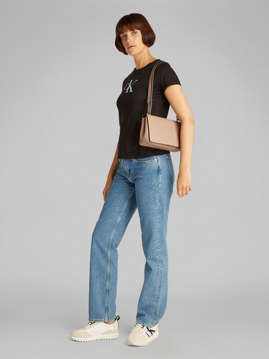 Actual product image Calvin Klein Sculpted Flap Shoulder Bag