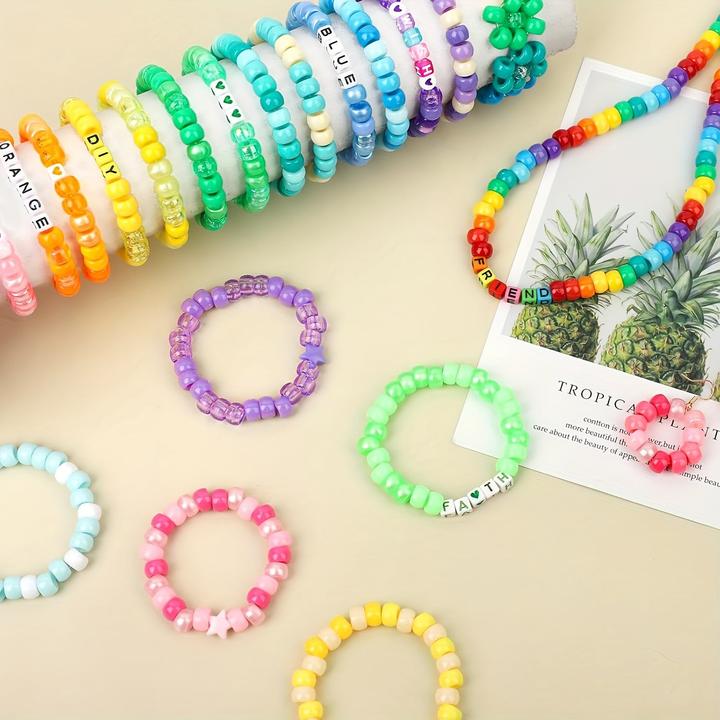 Produktbild Activity Board 48 Farbe Pony Regenbogen Kandy Perlen