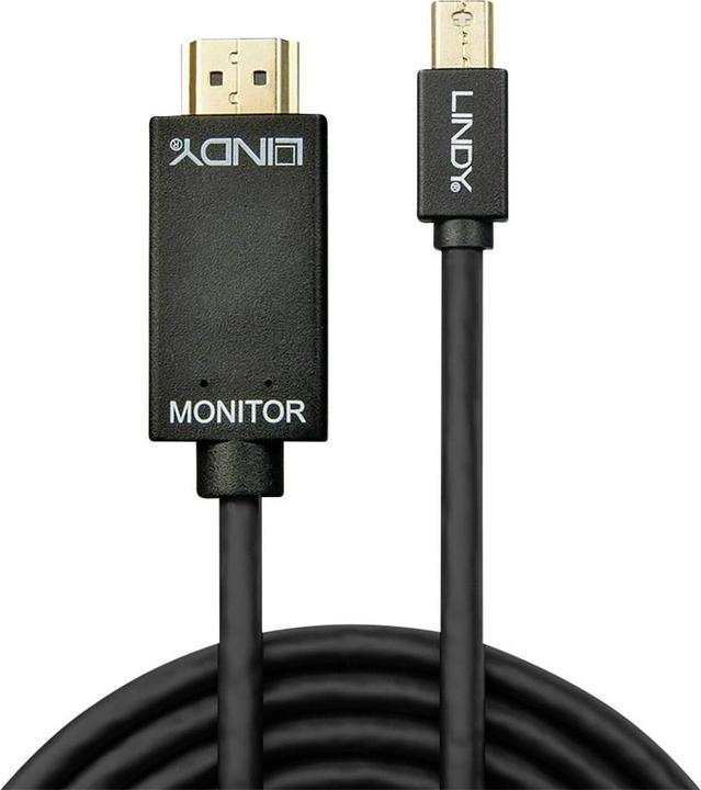 Produktbild Lindy Mini DisplayPort — HDMI (Typ A) (1 m, DisplayPort, HDMI)