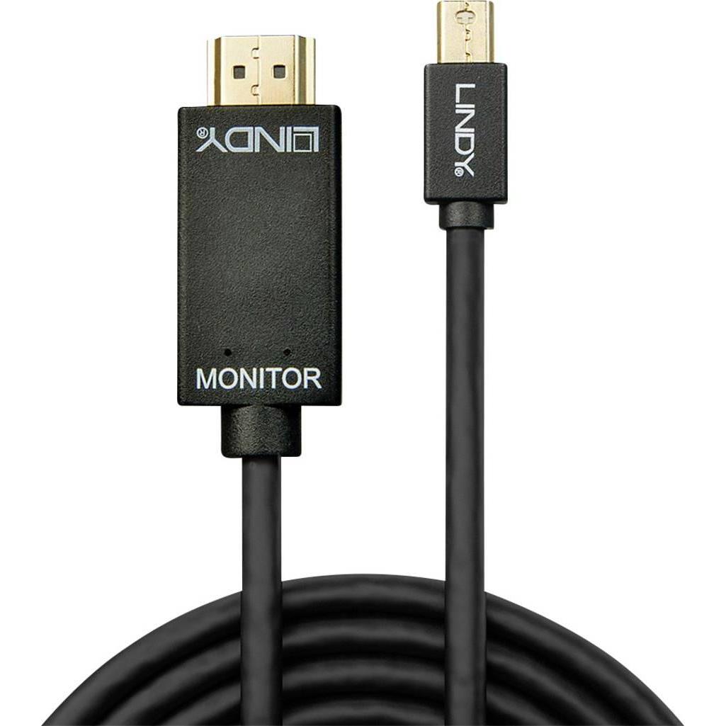 Thumbnail - Lindy Mini DisplayPort — HDMI (Typ A) (1 m, DisplayPort, HDMI), Video Kabel