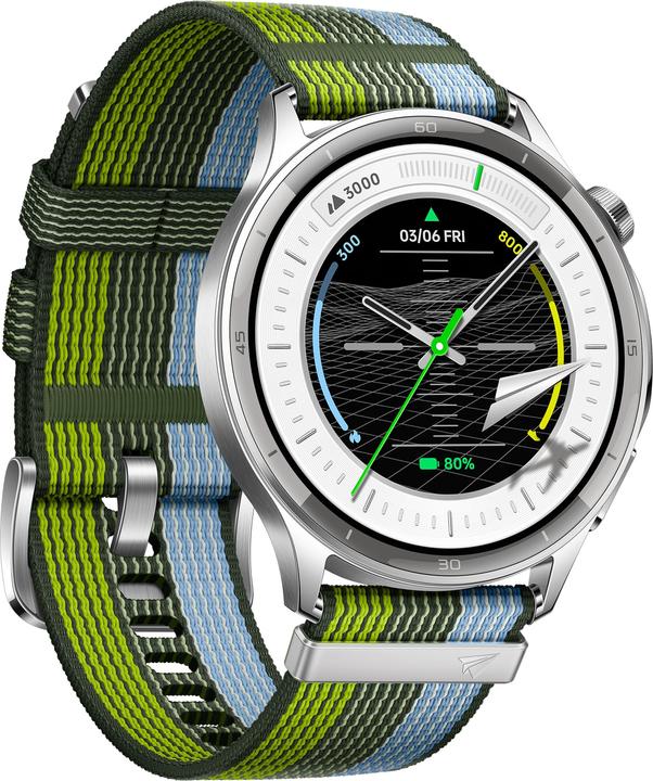 Produktbild OPPO S Smartwatch with textile strap, silver