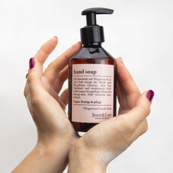 Actual product image Jean & Len Hand Soap Peony and Litchi (Liquid soap, 250 ml)