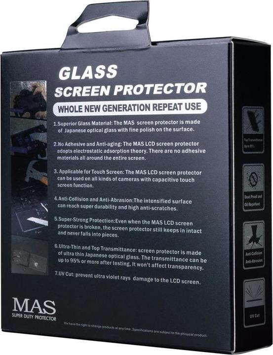 Produktbild MAS LCD (Displayschutz, Fujifilm X-T2, Fujifilm X-A5)