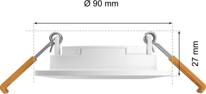 Image du produit Philips Hue White & Color Ambiance Slim Recessed (650 lm)