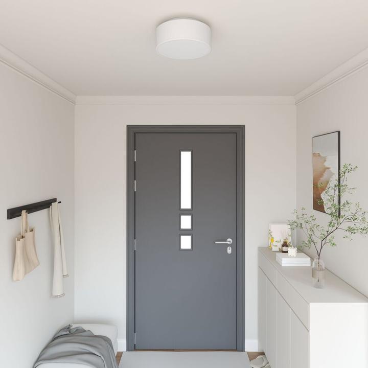 Produktbild VidaXL Deckenleuchten Einbaumontage Weiss Ø 30 cm Stoff E27 (GU10)