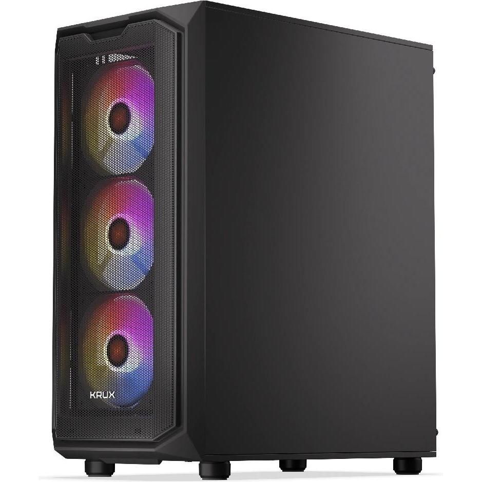 Thumbnail - Krux Obudowa G. obud. Orona KRXD003 (mATX, ATX, Micro-ITX), PC Gehäuse, Schwarz