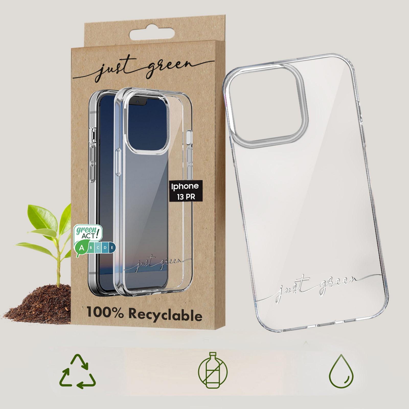 Thumbnail - Just Green Bio Case (Apple iPhone 13 Pro), Smartphone Hülle, Transparent