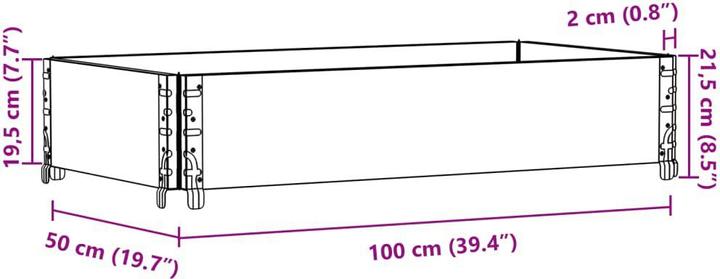 Produktbild vidaXL Pflanzkübel